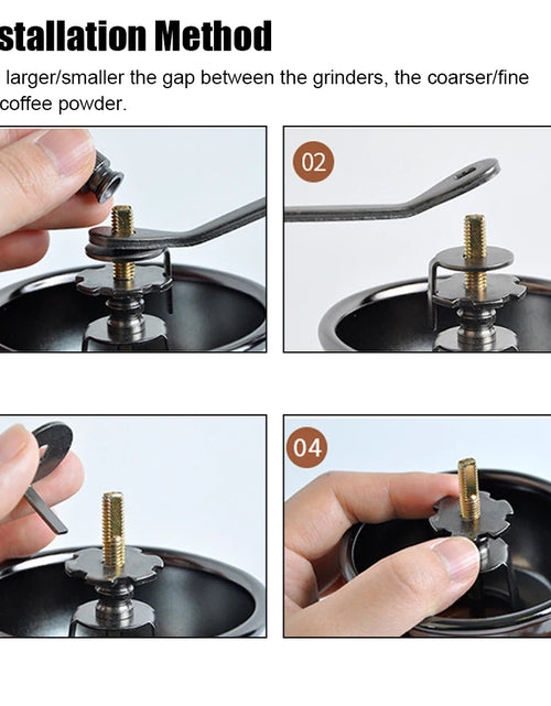 Cargar imagen en el visor de la galería, Molinillo de café manual de madera Millston de cerámica de estilo retro, molinillo de especias, utensilios para café, mango de acero inoxidable
