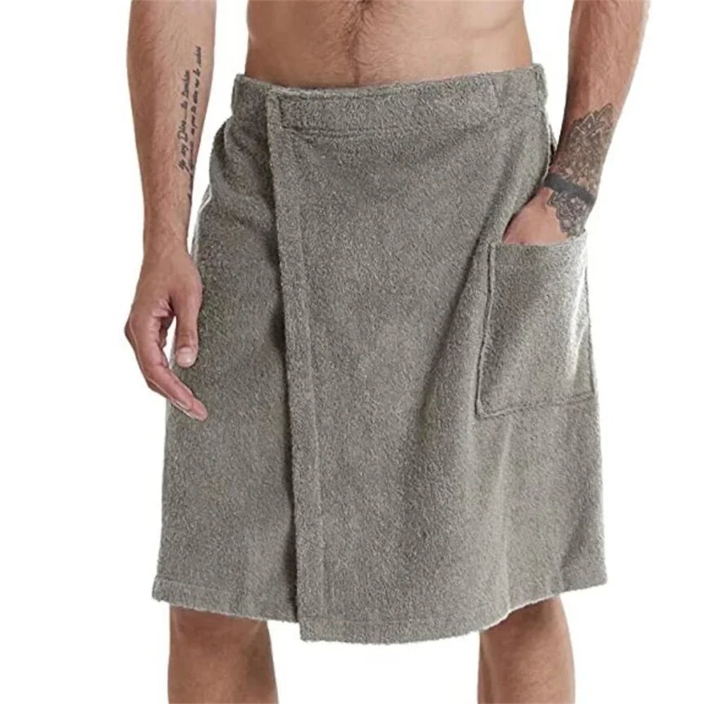 Soft Wearable Bath Towel with Pocket Bathrobes Shower Wrap Sauna Gym Swimming Holiday Spa Bath Beach Towel Toalla De Playa