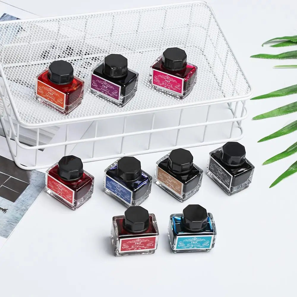 Muilt Color Signature Pen Ink Fountain Dip Pen Painting Writing Colored Ink Handmade Stationery High Quality School Supplies
