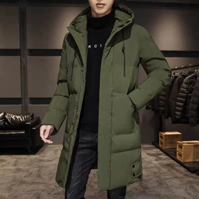 DIMUSI Winter Men's Long Jacket Casual Men Outwear Thermal Parkas Coats Man Cotton Thick Warm Windbreaker Jackets Brand Clothing