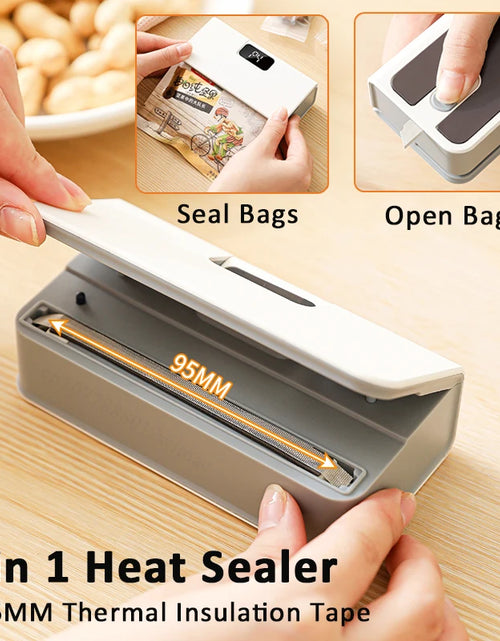 Load image into Gallery viewer, Plastic Bag Sealer Mini Heat Bag Sealing Machine Rechargeable Handheld Food Packaging Heat Sealer Thermal Bags Sealing Machine
