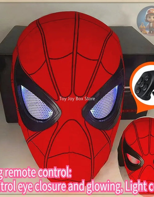 Load image into Gallery viewer, New Spider-man:no Way Home Spider Man Mask Luxury Helmet Rechargeable Remote Eyes Movable Mask Cosplay Decoration Gift Toys
