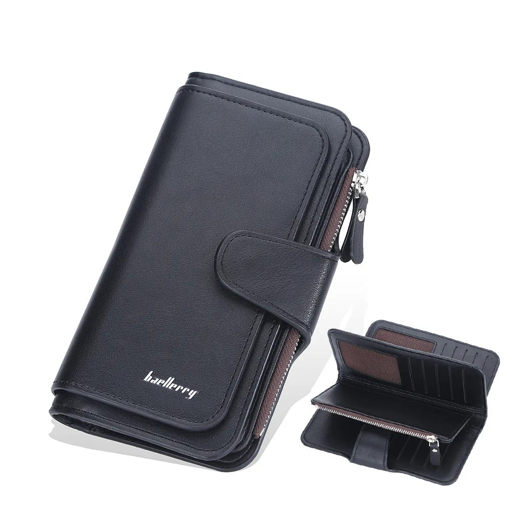 Large Capacity Women Long Leather Wallet