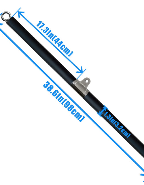Load image into Gallery viewer, Non-Detachable LAT Pull Down Bar Cable Pulldown Attachments for Gym Straight Bar Resistance Band Bar for Weightlifting Workout
