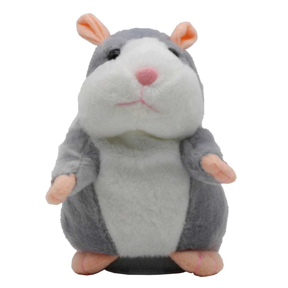 15cm Cute Walking Talking Hamster Plush Animal Doll Funny Sound Record Repeat Voice Changing Educational Toy Pets