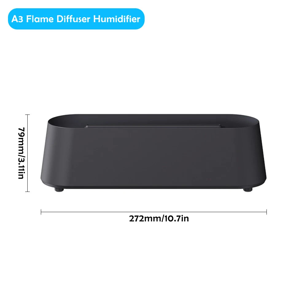 USB Aroma Diffuser Humidifier Addable Essential Oils Aroma Diffuser with Timer Protection Function 7 Colours Ambient Night Light