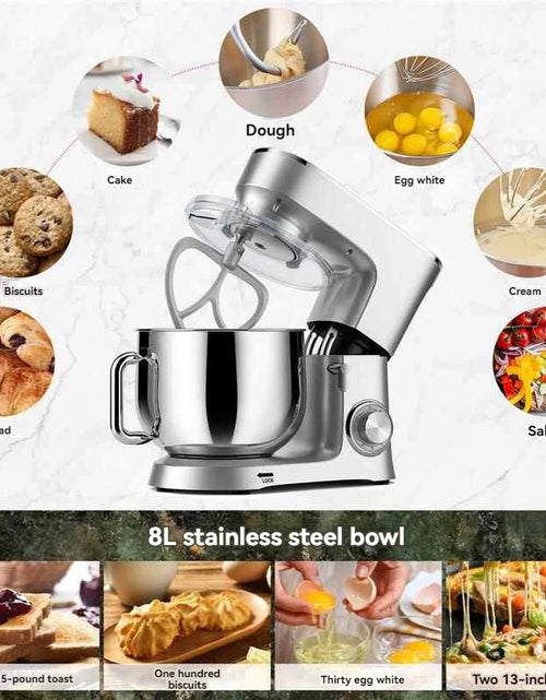 Load image into Gallery viewer, Stand Mixer Professional Kitchen Aid Food Blender Cream Whisk Cake Dough Mixers With Bowl Metal Gear Chef Machine Charm
