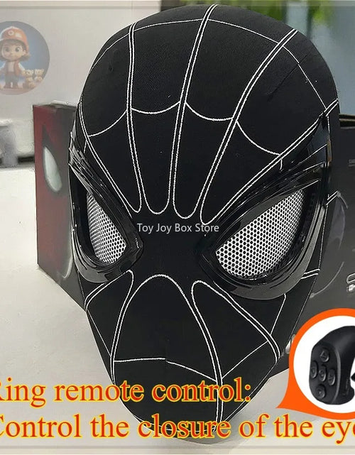 Load image into Gallery viewer, Spiderman Mask Eyes Movable Remote Control Peter Parker Spiderman toys children Halloween Cosplay Costume Mask Christmas Gifts
