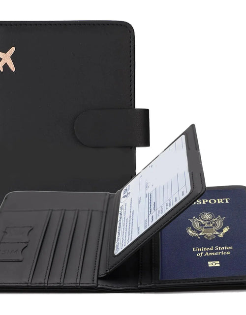 Load image into Gallery viewer, Passport Leather Travel Passport Holder
