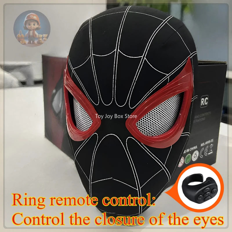 New Spider-man:no Way Home Spider Man Mask Luxury Helmet Rechargeable Remote Eyes Movable Mask Cosplay Decoration Gift Toys