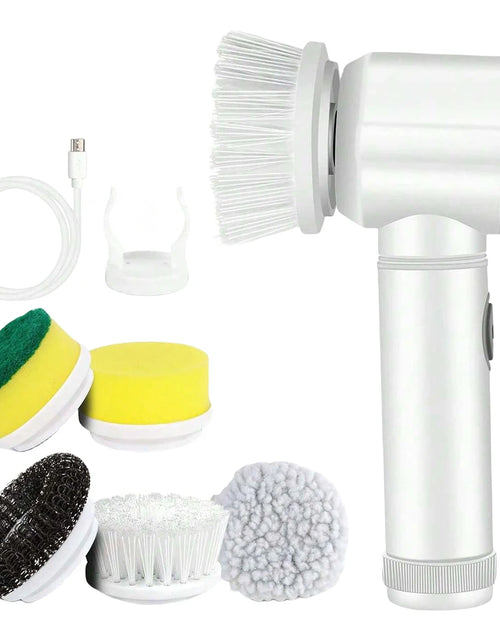 Load image into Gallery viewer, Electric Spin Scrubber Bathroom Cleaning Brush Power Scrubber with 5 Replaceable Brush Heads Electric Cleaning Brush For Kitchen

