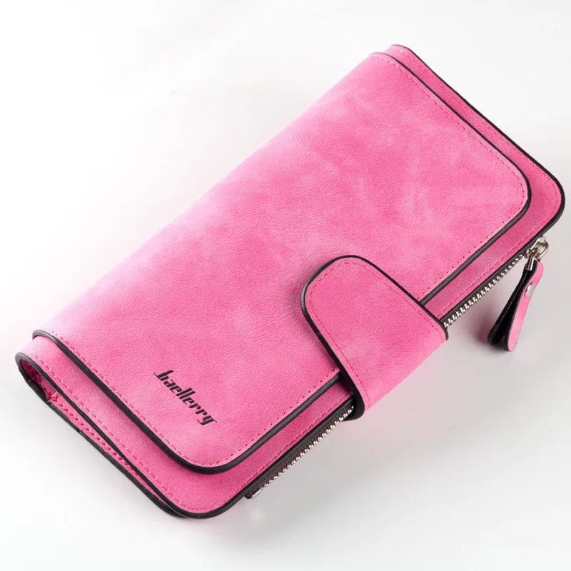 Large Capacity Women Long Leather Wallet