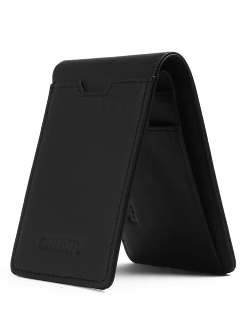 Load image into Gallery viewer, Genuine Leather Slim Thin Bifold Money Clip Wallet with Card Protection RFID Blocking
