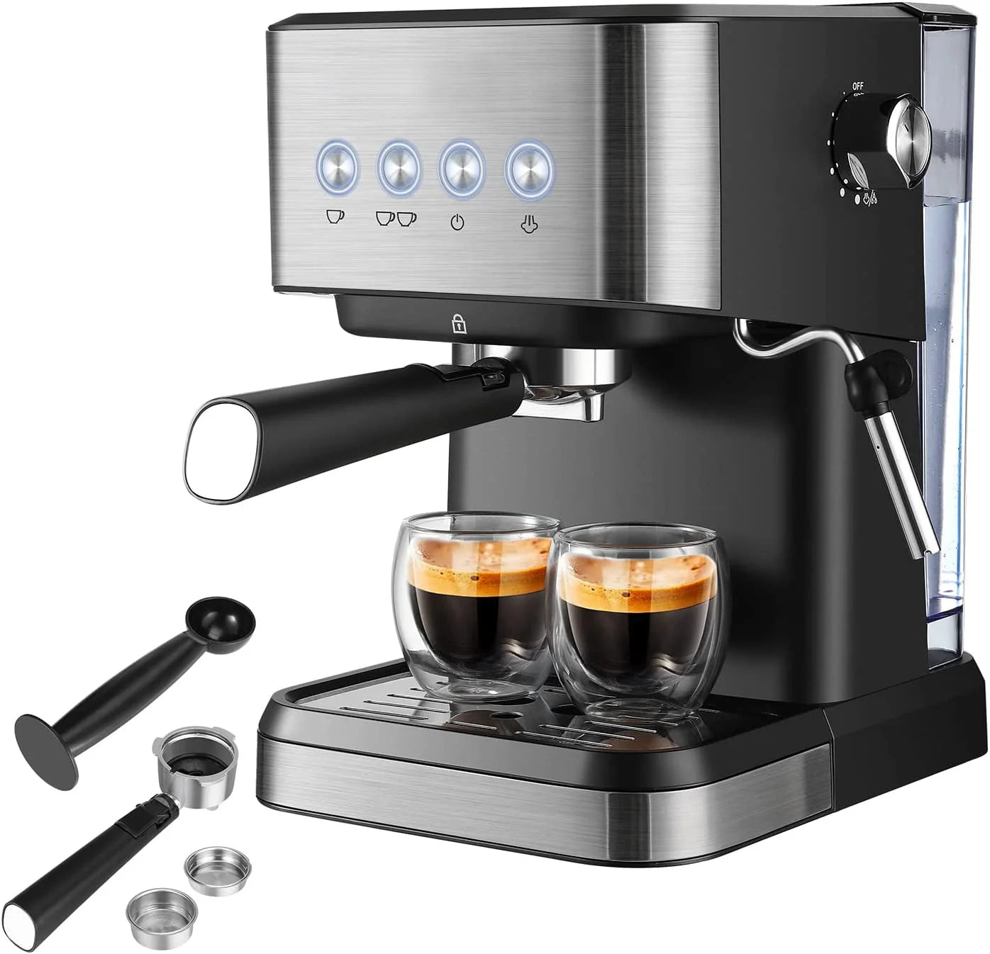 Italian Semi-automatic Concentrated Extraction Milk Foam Household Office Small Coffee Machine
