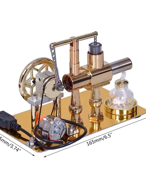 Load image into Gallery viewer, Hot Air Stirling Engine Motor Model Metal Stirling Engine Teaching Aids for Kid 96BA
