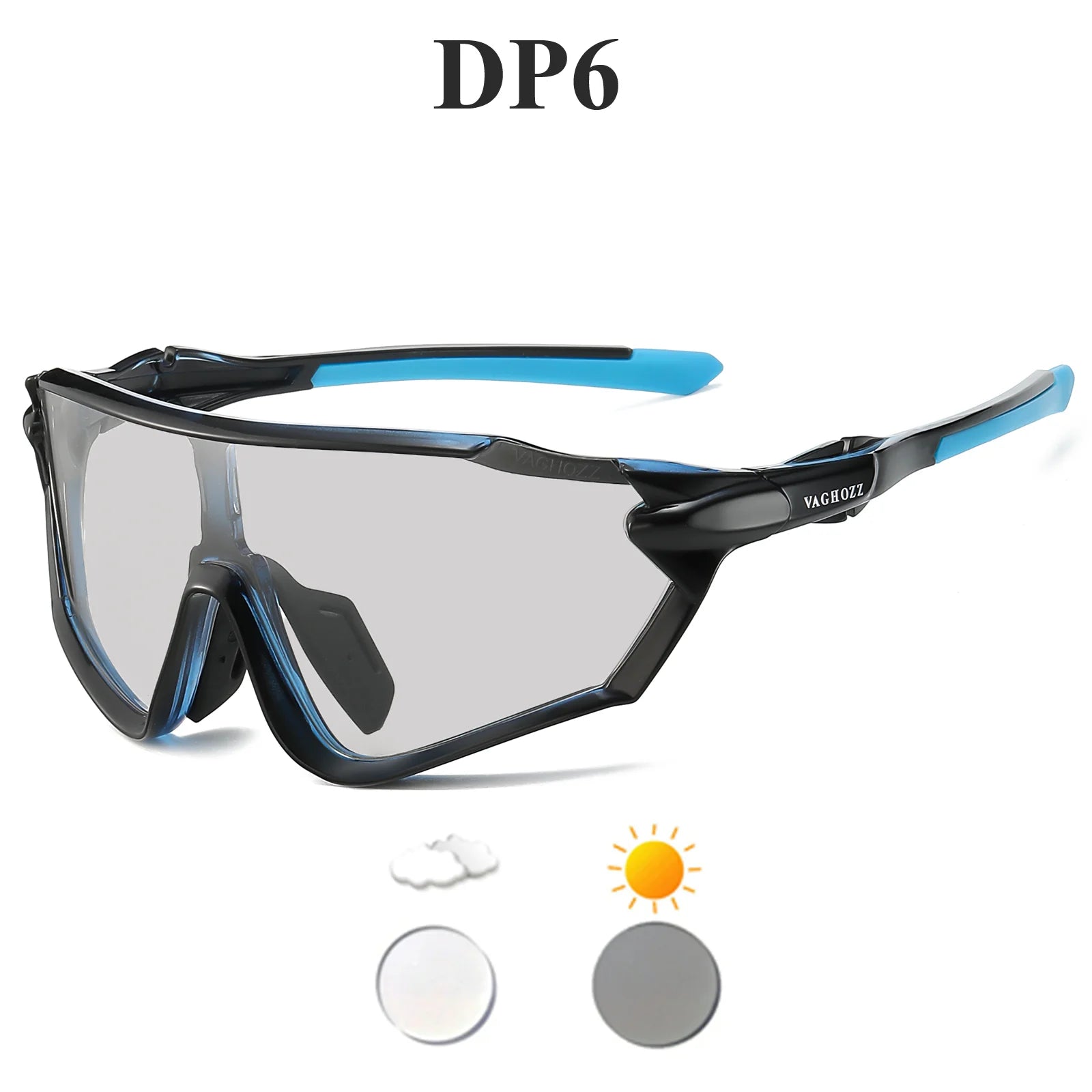 VAGHOZZ Brand New Style Cycling Glasses Outdoor Sunglasses Men Women Sport Eyewear UV400 MTB Bike Bicycle Photochromic Goggles