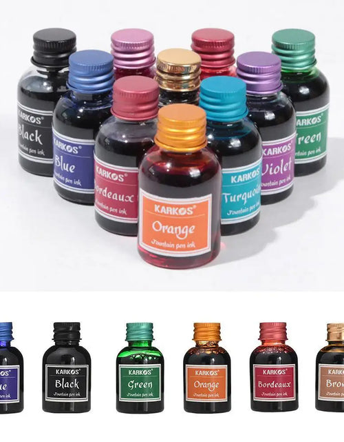 Load image into Gallery viewer, 1 Bottle Pure Colorful 20/30/70ml Fountain Pen Ink Refilling Ink Stationery School High Quality Calligraphy Writing Fountain Ink
