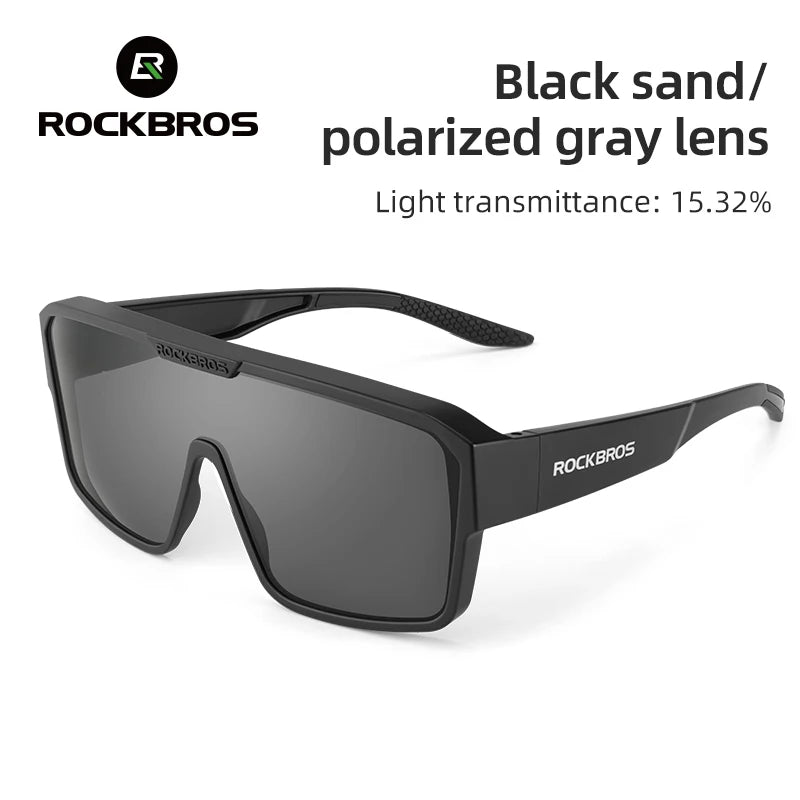 ROCKBROS Cycling Sunglasses Polarized UV Protection Set Glasses Frame for Myopia Glasses Running Fishing Cyling Goggles