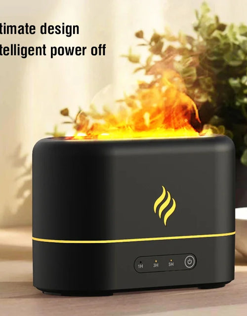 Load image into Gallery viewer, Simulated Flame Aromatherapy Humidifiers 7-Color Light Timing Mute Humidification Essential Oil Diffuser Air purifier
