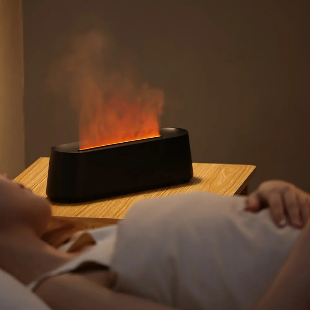 USB Aroma Diffuser Humidifier Addable Essential Oils Aroma Diffuser with Timer Protection Function 7 Colours Ambient Night Light