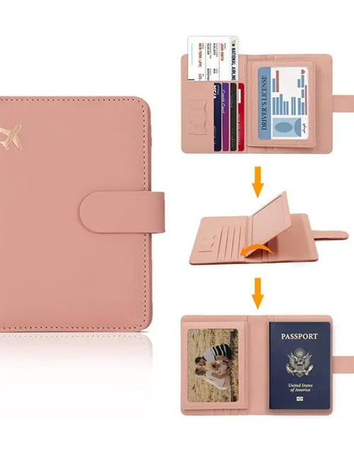 Load image into Gallery viewer, Passport Leather Travel Passport Holder
