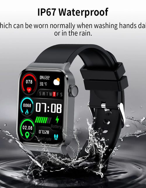 Cargar imagen en el visor de la galería, Reloj inteligente, reloj inteligente de fitness de 1,83&quot; para teléfonos Android e iOS, 123 modos deportivos, asistente de voz, reloj inteligente para hombres
