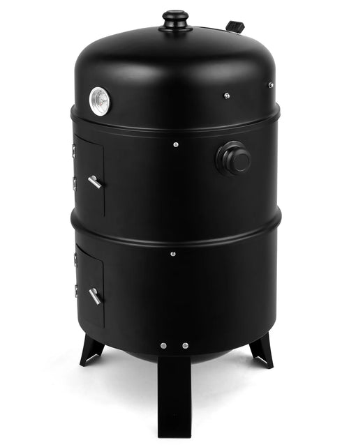 Bild in Galerie-Viewer laden, 80*41*48cm Eisen Spray Smoker Carbon Grill Schwarz
