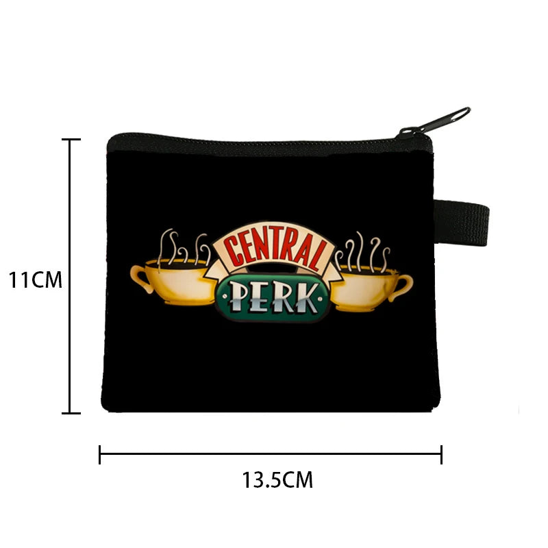 Friends Print Coin Purse CENTRAL PERK Small Wallets