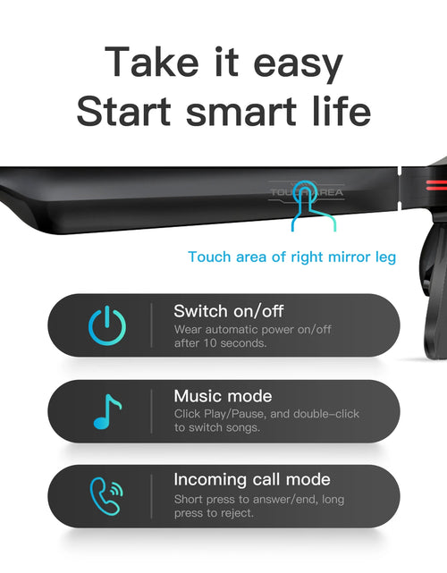 Load image into Gallery viewer, New Bluetooth smart glasses for outdoor running, music/calling/sports/travel/driving/business sunglasses for men and women

