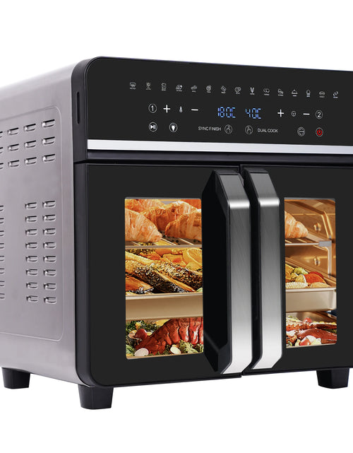 Load image into Gallery viewer, Dual Zone Hot Air Fryer, 23 L Hot Airfryer, XXL Oven 2200 W with LED Touch Screen, 15 Programmes, with Recipe Book
