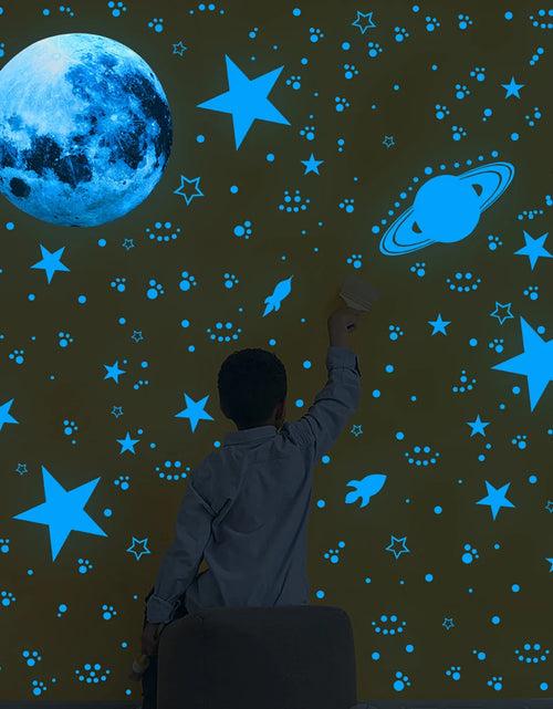 Load image into Gallery viewer, New Luminous Moon Stars Wall Stickers for Kids Room Home Decoration Wall Decals Glow in the Dark Bedroom Ceiling Decor Decals
