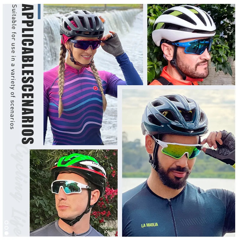 SCVCN Polarized Cycling Glasses MTB Riding Running Sunglasses UV400 Fishing Goggles Man Woman Bike Bicycle Eyewear