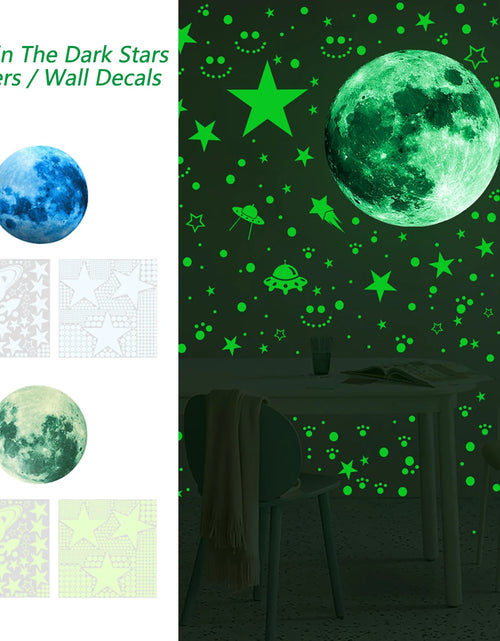 Load image into Gallery viewer, New Luminous Moon Stars Wall Stickers for Kids Room Home Decoration Wall Decals Glow in the Dark Bedroom Ceiling Decor Decals
