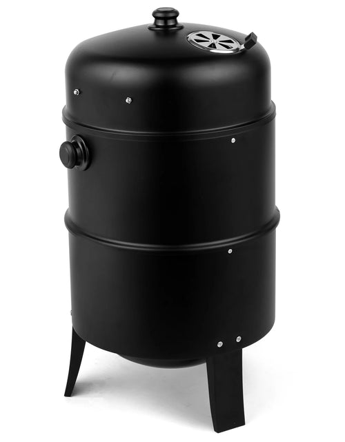 Bild in Galerie-Viewer laden, 80*41*48cm Eisen Spray Smoker Carbon Grill Schwarz
