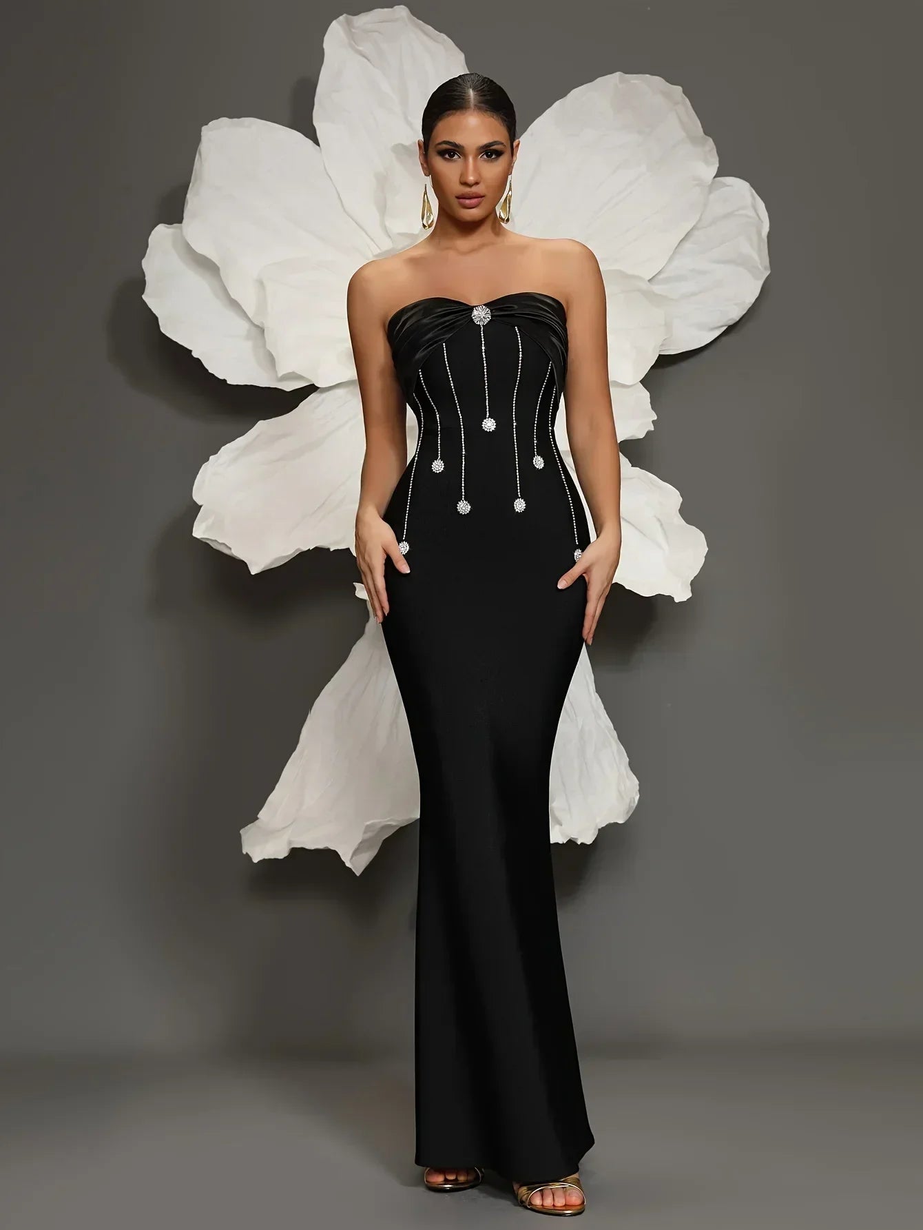 Vestidos de noche largos, elegantes y lujosos para mujer