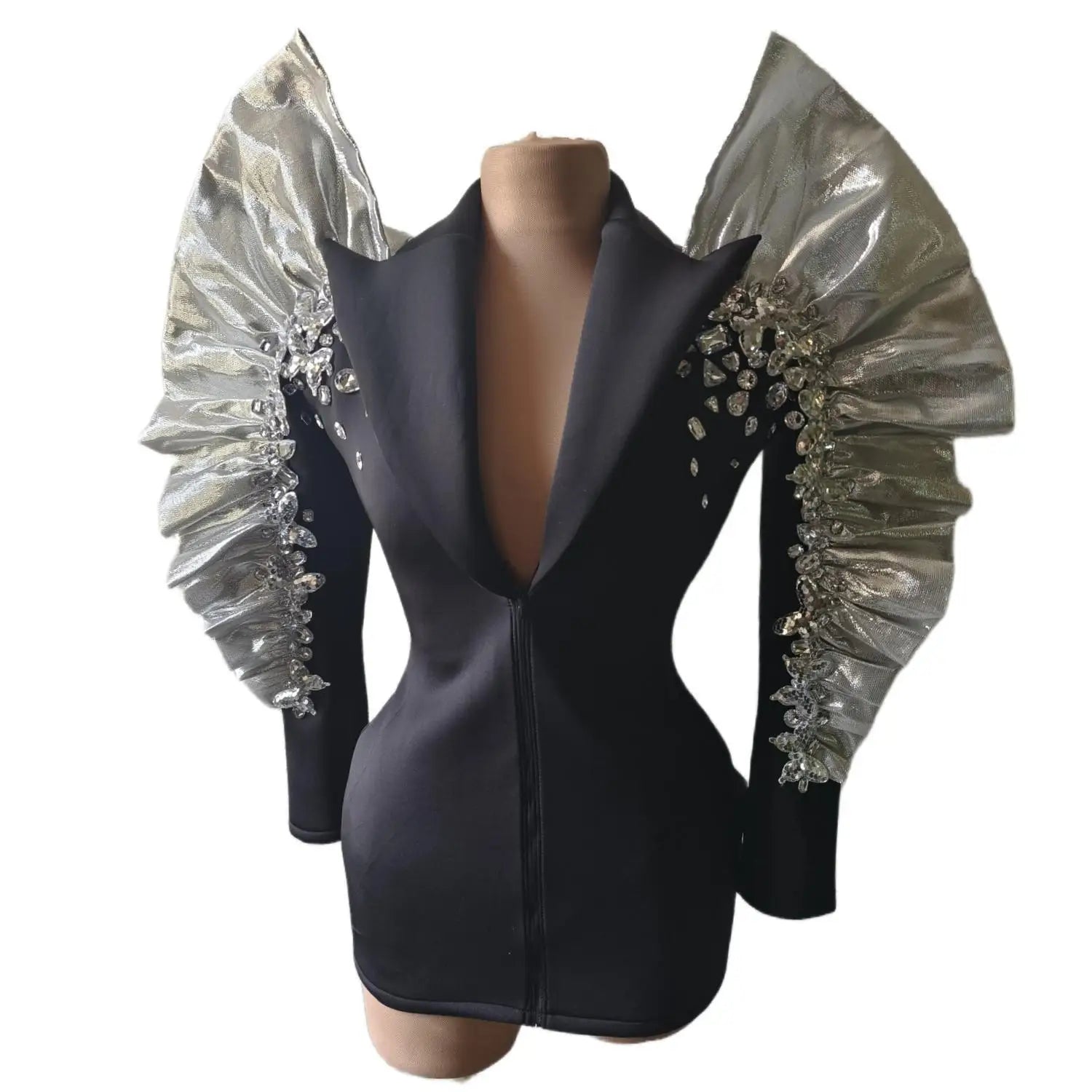 Luxury Rhinestones Mini Cocktail Dress