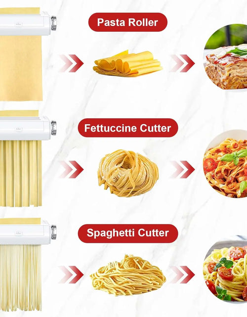 Load image into Gallery viewer, Pasta Attachment for Kitchenaid Stand Mixer,Cofun 3 Piece Pasta Maker Machine with Pasta Roller and Cutter Set for Dough Sheet,

