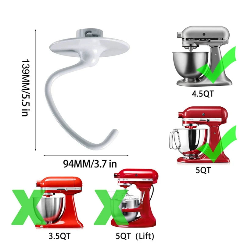 1 Set Kitchen Aide Assecories Kitchenaid Mixer 4.5-5 Qt Tilt-Head Stand Mixers For K45B/K5THCB/K5THBS