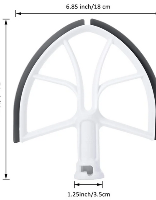 Load image into Gallery viewer, Flex Edge Beater Flat Beater Paddle with Silicone Edges Spare Replacement Parts for KitchenAid 6QT Bowl Lift Stand Mixer
