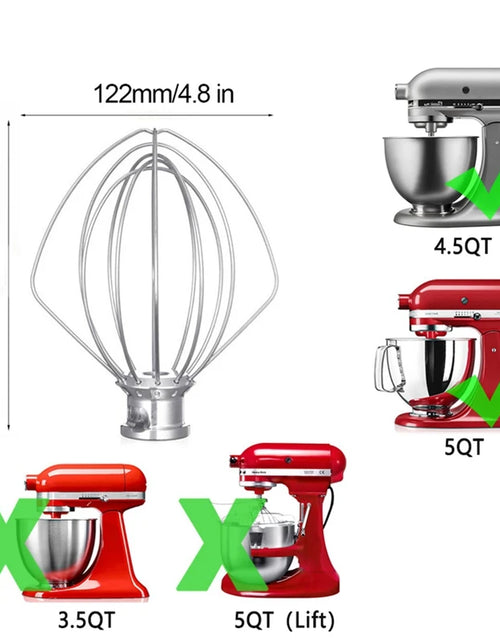 Load image into Gallery viewer, 1 Set Kitchen Aide Assecories Kitchenaid Mixer 4.5-5 Qt Tilt-Head Stand Mixers For K45B/K5THCB/K5THBS
