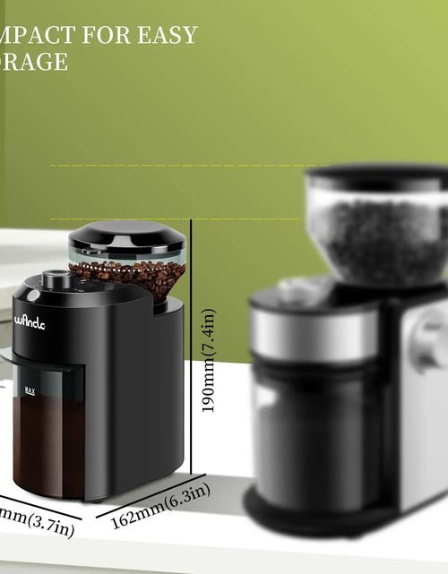 Load image into Gallery viewer, Wancle Automatic Burr Mill Coffee Grinder with 28 Grind Settings Electric Coffee Bean Grinding for Espresso Frech Press 2-12 Cup
