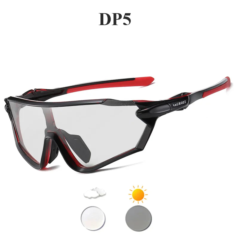 VAGHOZZ Brand New Style Cycling Glasses Outdoor Sunglasses Men Women Sport Eyewear UV400 MTB Bike Bicycle Photochromic Goggles