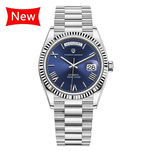 Load image into Gallery viewer, Pagani Design New Week Calendar Type watch for men Sapphire mirror 10ATM Automatic Watch ST16 Business Men’s All Steel Watches
