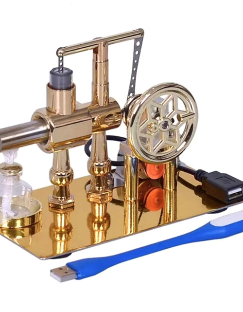 Load image into Gallery viewer, Hot Air Stirling Engine Motor Model Metal Stirling Engine Teaching Aids for Kid 96BA
