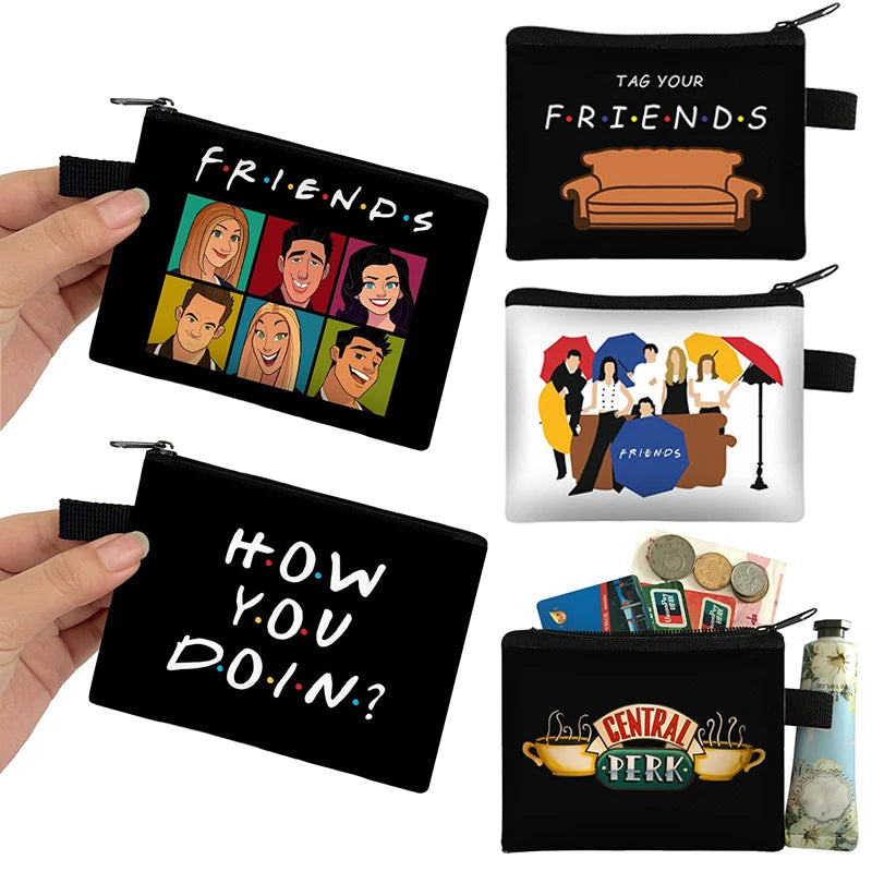 Friends Print Coin Purse CENTRAL PERK Small Wallets
