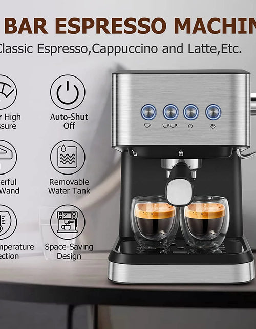 Load image into Gallery viewer, Italian Semi-automatic Concentrated Extraction Milk Foam Household Office Small Coffee Machine
