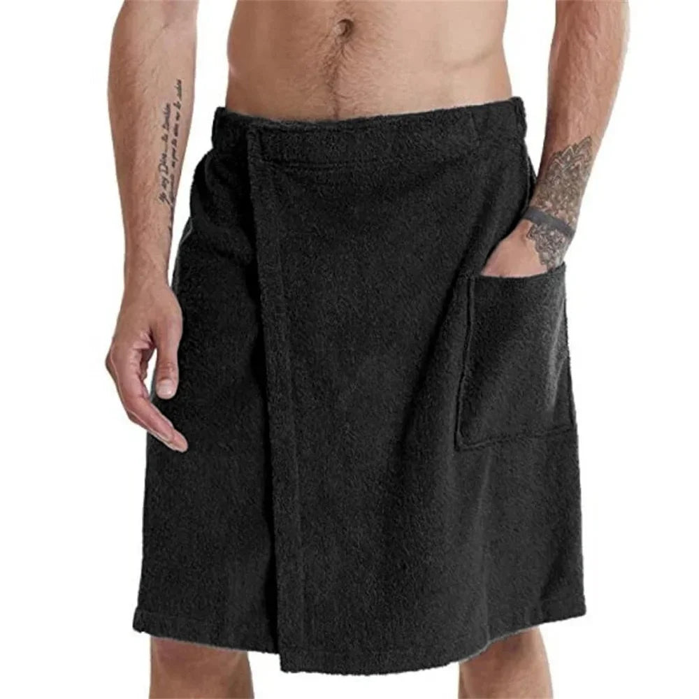 Soft Wearable Bath Towel with Pocket Bathrobes Shower Wrap Sauna Gym Swimming Holiday Spa Bath Beach Towel Toalla De Playa