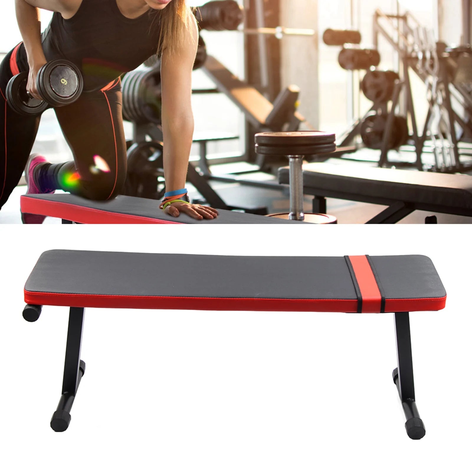 Dumbbell Stool Fitness Equipment Fitness Stool High Quality Dumbbell Weight Lifting Fitness Flat Stool Equipment Heavy Structure