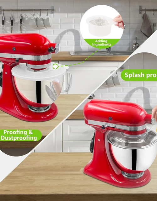 Load image into Gallery viewer, For KitchenAid 4.5-5 Quart Tilt-Head Stand Mixers, Secure Pouring Shield &amp; Mixers Bowl Covers Mixer Splatter Guard Lids
