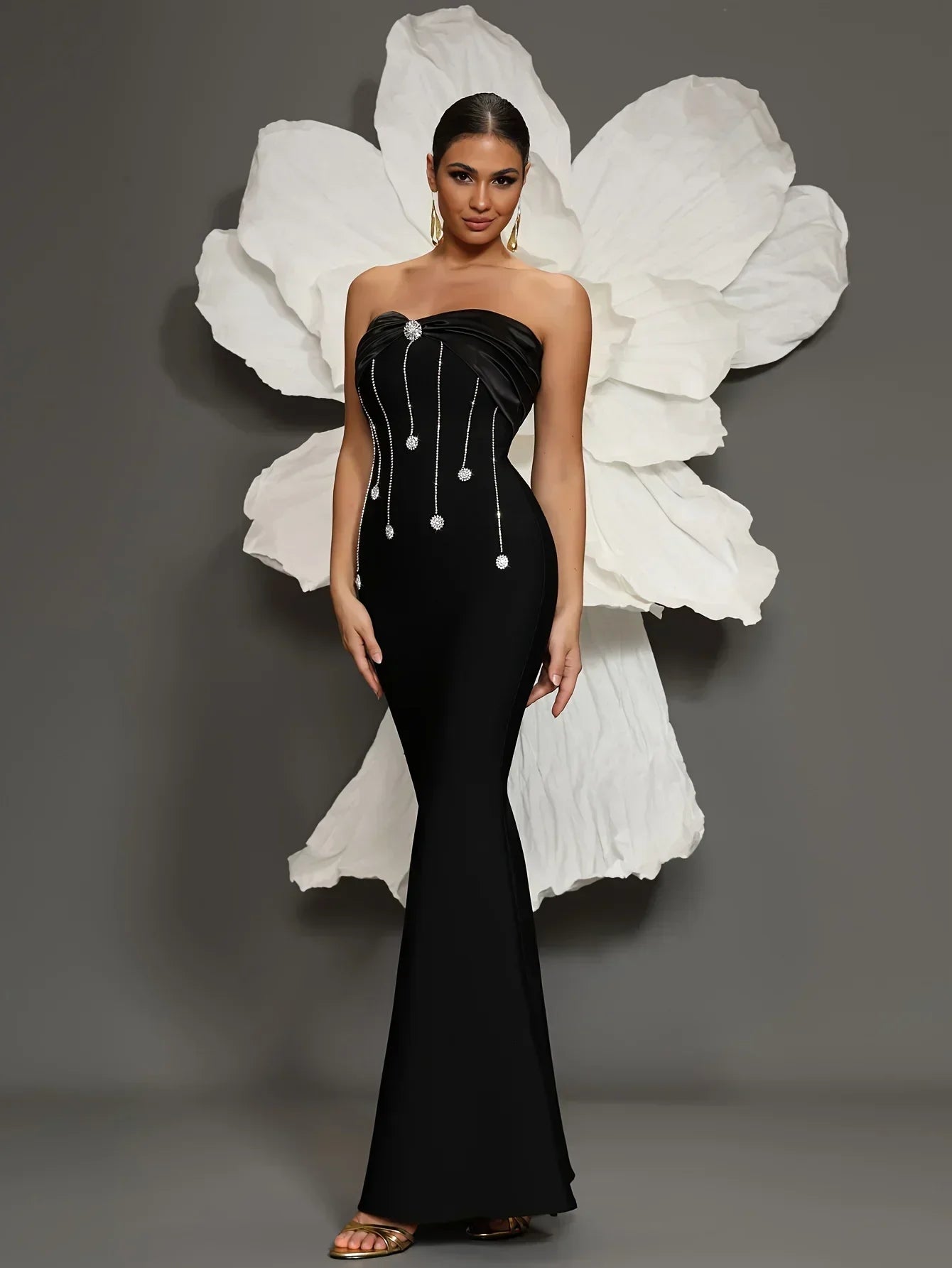Vestidos de noche largos, elegantes y lujosos para mujer